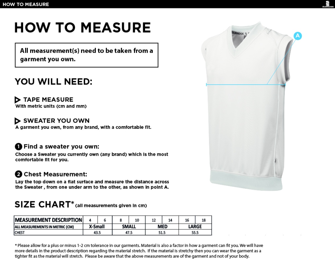 BLAST SLEEVELESS SWEATER - WOMEN'S FIT - Ivory - Size Guide