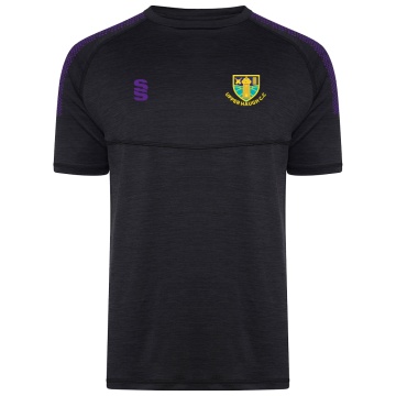 Dual Gym T-shirt  - Black Melange - Unisex Fit