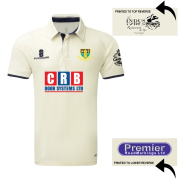 Ergo Cricket Shirt - Short Sleeve - Navy Trim