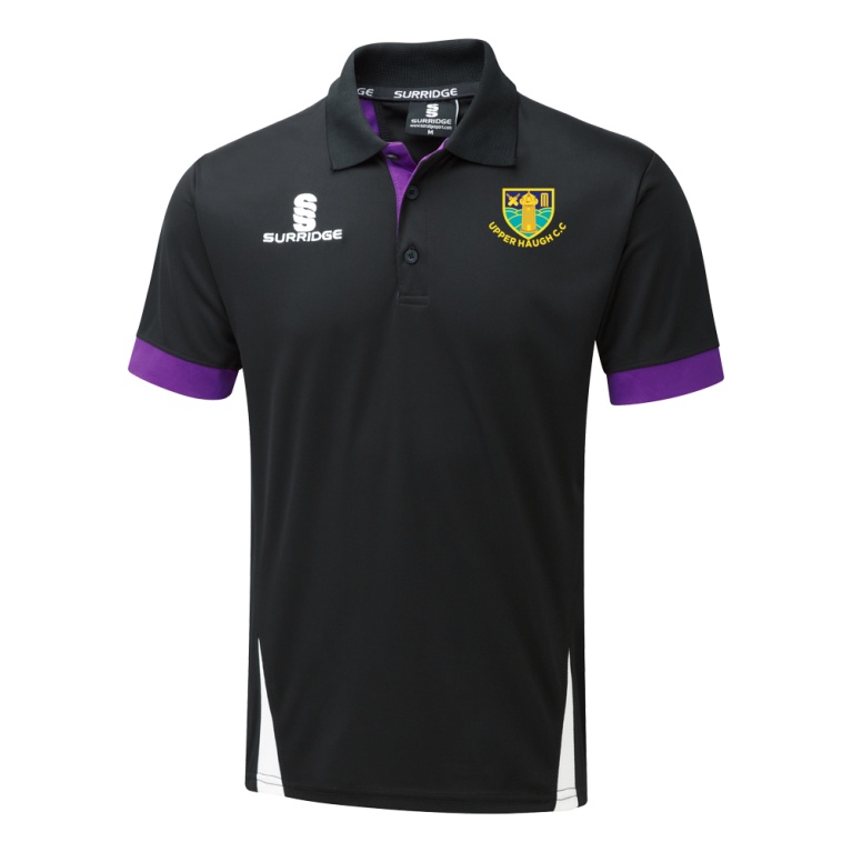 Blade Polo Shirt - Black/Purple/White - Unisex Fit