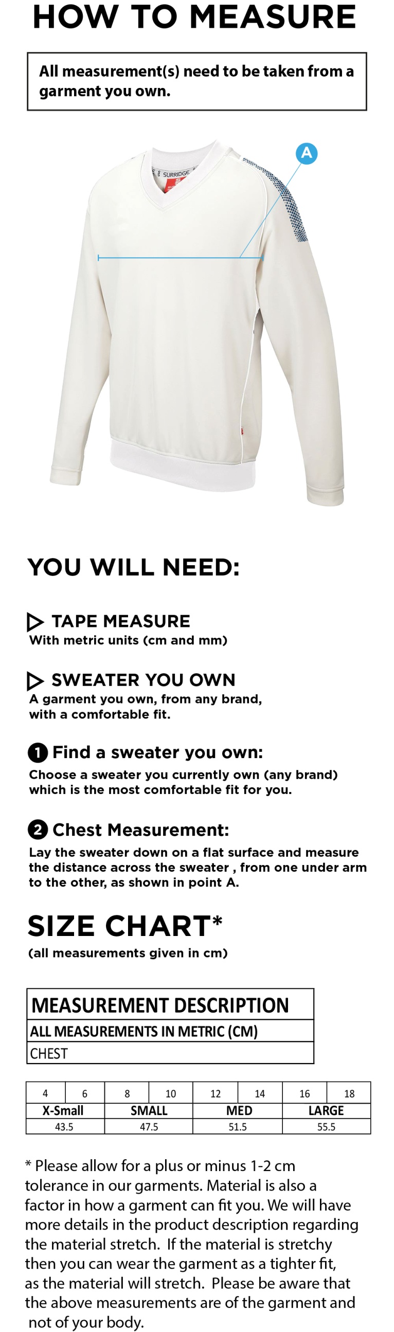 BLAST LONG SLEEVE SWEATER - WOMEN'S FIT - Ivory - Size Guide