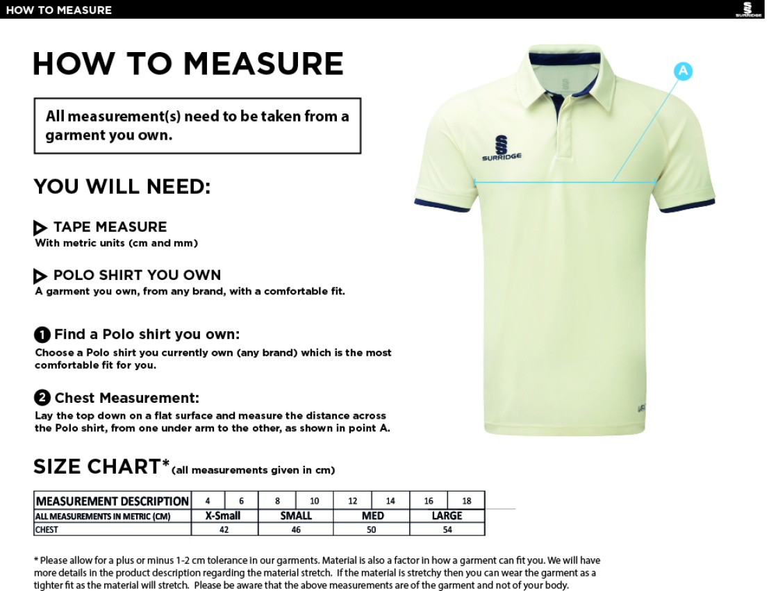 Dual Cricket Shirt Short Sleeve  - WOMEN'S FIT - Ivory - Size Guide