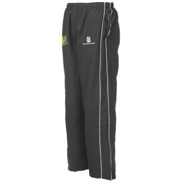 Classic Tracksuit Pant With Thigh Length Zip Black - Men's Fit