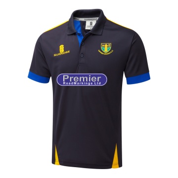 Blade Polo Shirt - Navy / Royal / Amber (Sponsored)