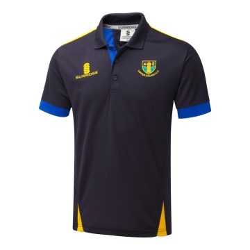 Blade Polo Shirt - Navy / Royal / Amber