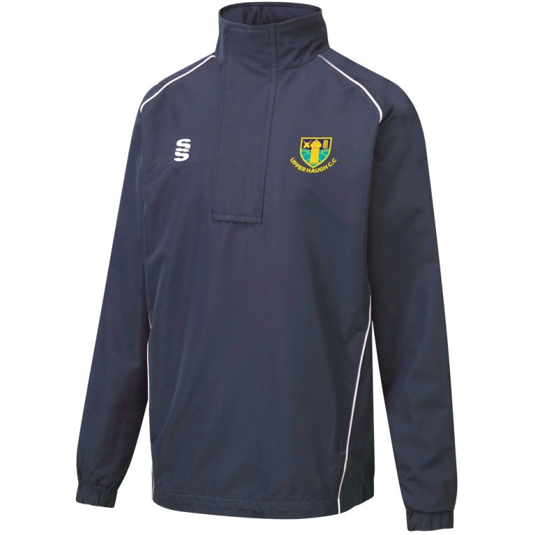 Dual Curve 1/4 Zip Rain Jacket : Navy