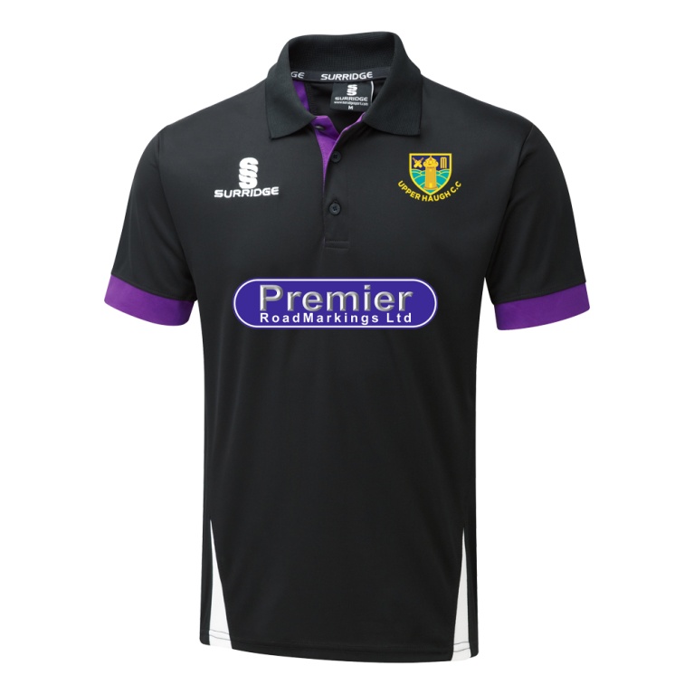Blade Polo Shirt - Black/Purple/White - Unisex Fit (Sponsored)